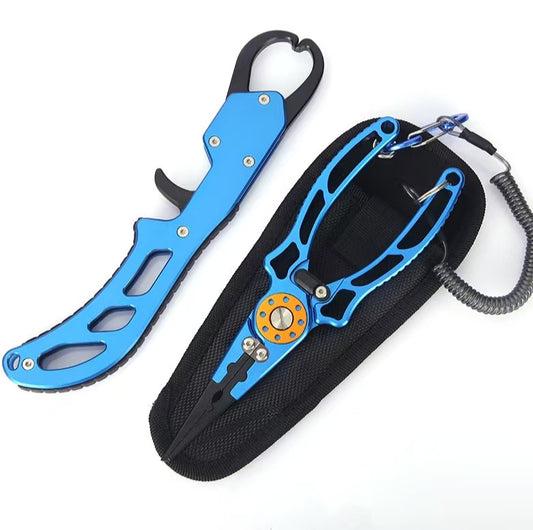 Aluminum Alloy Fishing Pliers & Lip Grip Set